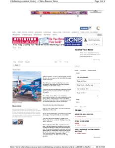 Celebrating Aviation History - Cibola Beacon: News  Page 1 of 4 36° Clear