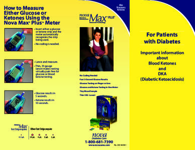 How to Measure Either Glucose or Ketones Using the Nova Max® Plus Meter TM