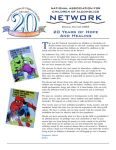 NATIONAL ASSOCIATION FOR CHILDREN OF ALCOHOLICS NETWORK Special Edition 2003