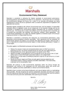 Environmental Policy Statement January 2015 for signature
