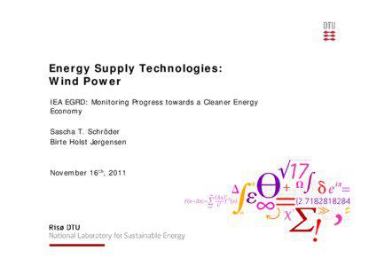 Future Energy Systems and Challenges