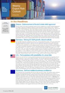 Euler Hermes Economic Research  Weekly