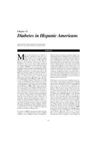 Chapt.32 - Diabetes in Hispanic Americans