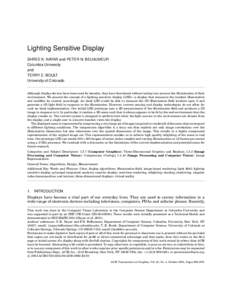 Computer graphics / Algebra / 3D computer graphics / Mathematics / Light field / JPEG / Tone mapping / Shading / Rendering / Global illumination / Matrix / Illumination