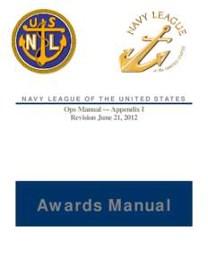 Navy League Awards Manual