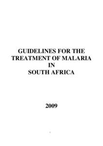 Microsoft Word - Malaria Treatment Guidelines Final 11 June 2009.doc