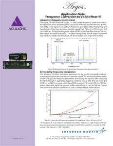 Argos  TM Application Note: Frequency Conversion to Visible/Near-IR
