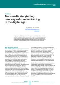  AC/E digital  culture ANNUAL REPORT  2014  THEME 6 