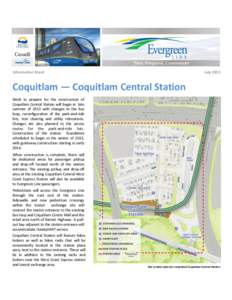 Infosheet: Coquitlam — Coquitlam Central Station