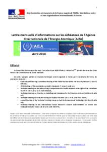 1  Représentation permanente de la France auprès de l’Office des Nations unies et des Organisations internationales à Vienne  N°8