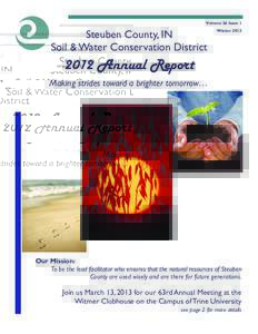 Volume 36 Issue 1  Steuben County, IN Soil & Water Conservation District  Winter 2013