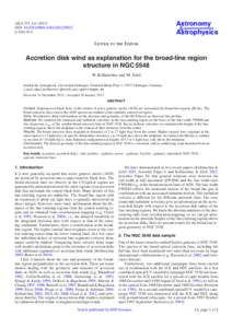 Astronomy & Astrophysics A&A 551, L6[removed]DOI: [removed][removed]