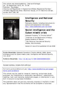 This article was downloaded by: [Harvard College] On: 18 September 2012, At: 12:38 Publisher: Routledge
