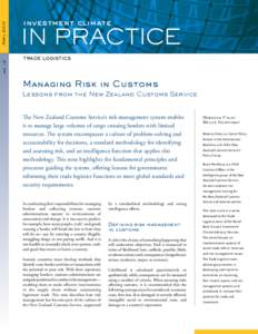 April 2010 no. 12 investment climate  IN PRACTICE