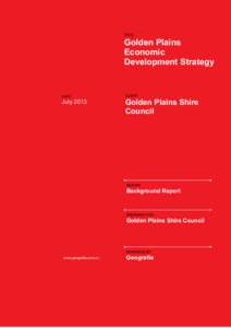 TITLE  Golden Plains Economic Development Strategy