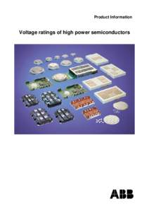 Product Information  Voltage ratings of high power semiconductors Voltage ratings of high power semiconductors
