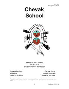 2013	
  -­‐	
  2014	
   Student	
  Parent	
  Handbook	
   Chevak School