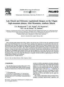 Palaeogeography, Palaeoclimatology, Palaeoecology[removed] – 279 www.elsevier.com/locate/palaeo