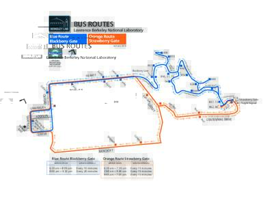 BUS ROUTES  Lawrence Berkeley National Laboratory Blue Route Blackberry Gate