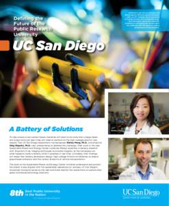 Defining the Future of the Public Research University  Batteries in the lab are charged and