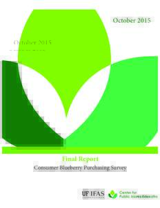 OctoberFinal Report Consumer Blueberry Purchasing Survey  PIE2015/16-4
