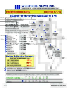 WESTSIDE NEWS INCe-mail:   ROCHESTER METRO RATES
