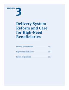 Section  3 Delivery System Reform and Care for High-Need