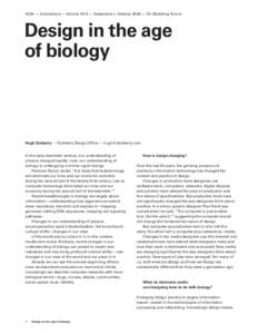 Dubberly - Age of biology27a.indd