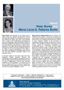 About Peter Burke and Maria Lúcia G. Pallares Burke