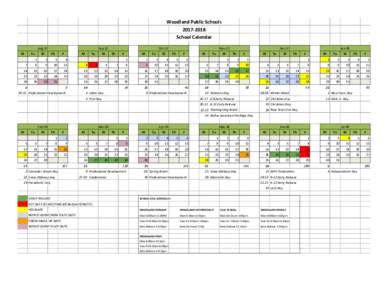 Woodland Public SchoolsSchool Calendar Aug-17 M