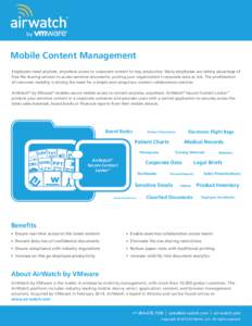 AirWatch - Mobile Content Management