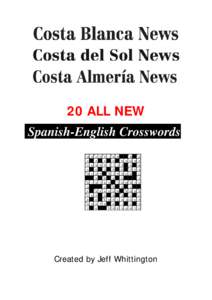 20 ALL NEW Spanish-English Crosswords 1 G O A