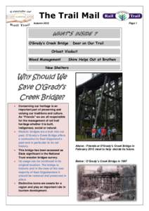 The Trail Mail Autumn 2015 Page 1  WHAT’S INSIDE ?