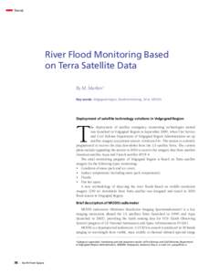 Trends  River Flood Monitoring Based on Terra Satellite Data By M. Markov1
