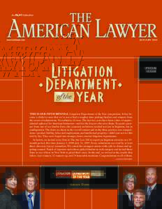 americanlawyer.com  JANUARY 2010 special issue