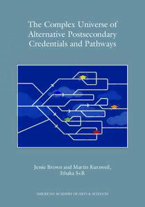 The Complex Universe of Alternative Postsecondary Credentials and Pathways Jessie Brown and Martin Kurzweil, Ithaka S+R