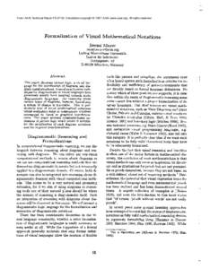 Formalization of Visual Mathematical Notations