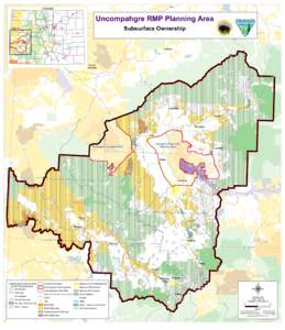 Colorado  Uncompahgre RMP Planning Area Subsurface Ownership Debeque