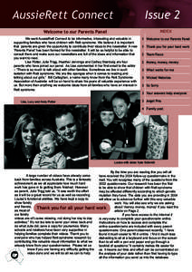 AussieRett Connect  Issue 2 Welcome to our Parents Panel
