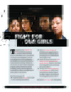 a series on social justice  FIGHT FOR OUR GIRLS INTRODUCING