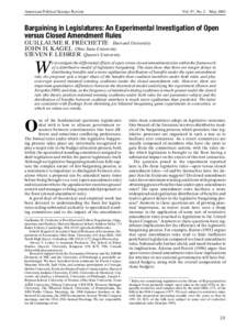 American Political Science Review  Vol. 97, No. 2 May 2003