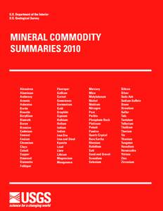 Mineral Commodity summaries 2010