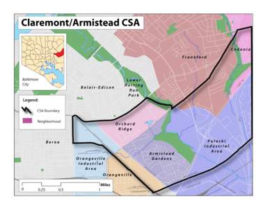 Vital Signs 13 Community Statistical Area (CSA) Profiles  Claremont/Armistead Claremont/Armistead