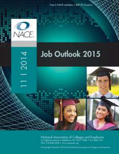 11 | 2014  Free to NACE members / $49.95 list price Job Outlook 2015