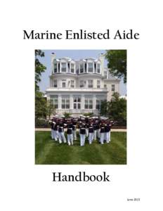 Marine Enlisted Aide  Handbook June 2015  Table of Contents