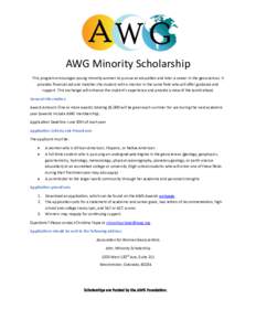 Microsoft Word - AWG Minority Scholarship_Updateddocx
