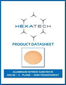 HexaTech AlN-50 Datasheet, Rev B.indd