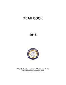 YEAR BOOKThe National Academy of Sciences, India (The Oldest Science Academy of India)
