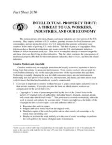 Microsoft Word - Intellectual Property Theft 2010 Fact Sheet FINAL.doc