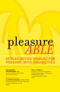 pleasure ABLE sexual device manual for persons with disabilities Kate Naphtali*,